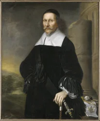 Georg Stiernhielm, poete et linguiste suedois – Georg Stiernhielm (1598-1672) portréja, készítette: Ehrenstrahl, David Kloecker (1629-1698). Olajfestmény