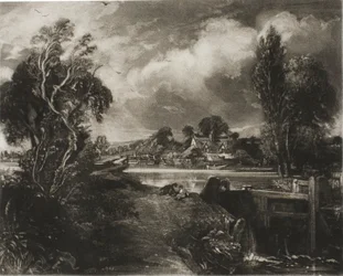 Egy zsilip a Stouron, Suffolk