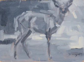 Bokros őz, 2016 (olaj, tábla)