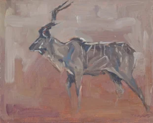 Kudu bika, 2018 (olaj, tábla)