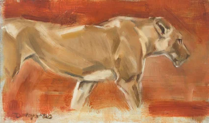 Lioness, 2019 (olaj, vászon)