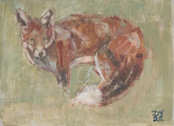 Red Fox, 2022 (olaj, vászon)