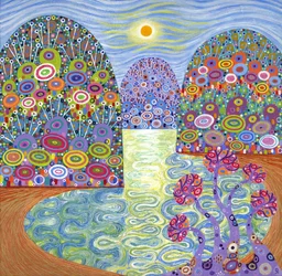 Secret Lagoon, 2016 (akril, vászon)
