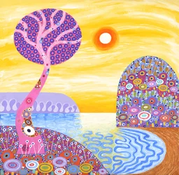Sunset Cove, 2016 (akril, vászon)
