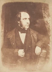 George Lewis tiszteletes, Dundee, 1843-47. Alkotók: David Octavius Hill, Robert Adamson, Hill & Adamson.
