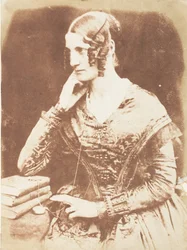 Azonosítatlan nő, 1843-47. Alkotók: David Octavius Hill, Robert Adamson, Hill & Adamson.