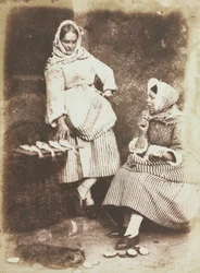 Newhaven Fishwives, Jeanie Wilson és Annie Linton, 1845.