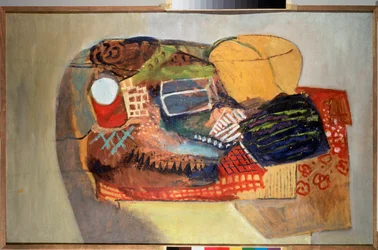 Csendélet. David Petrovich Sterenberg (1881-1948) festménye, olaj, vászon