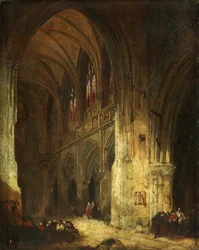 Templombelső (olaj, vászon)