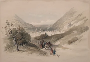 Nablus bejárata, 1839.