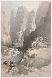 Petra, a színház bejárata