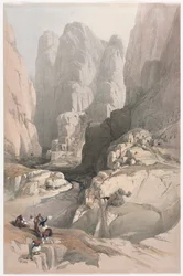 Petra, a Színház bejárata, 1839.