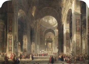 St Peters belseje, Róma, 1862