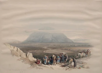 A Tabor-hegy Esdraelon síkságáról, 1839.
