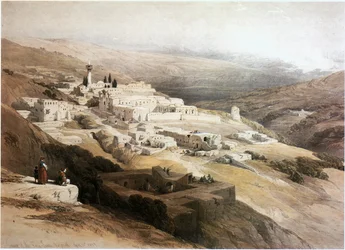 Názáret, Ferencesek kolostora, Izrael (metszet)