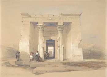 A templom Dendurban, Núbia, 1848.