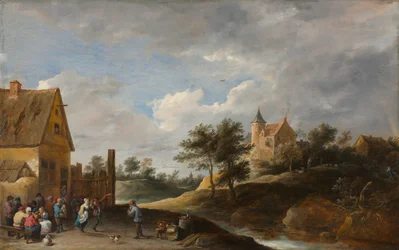 Táj paraszt tánccal, c. 1645-1650.