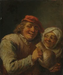 Öreg férfi és nő, 1700-as évek.