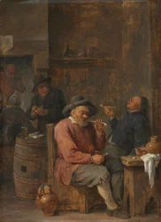 Fogadóban dohányzó parasztok, c. 1640.