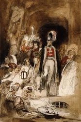 Tanulmány a "Sir David Baird felfedezése Tipu Sahib testének" címmel, 1838