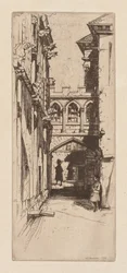 A Stirling-kastélyban vagy az Un Palais Ecossais skót palotában, 1899.
