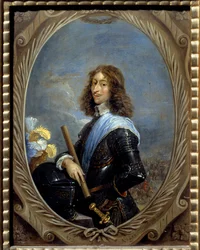 Louis de Bourbon, Conde dit le grand Conde (Bourbon-Conde) negyedik hercegének portréja (1621-1686) David Teniers II. Le Jeune (1610-1690) festménye 1653 V. 0,22 x 0,16 m Chantilly, Musee Conde