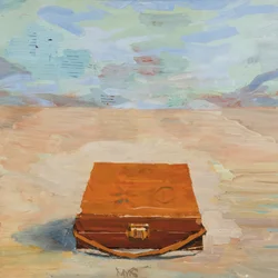 Boîte-hors-de-valise 15, 2023 (olaj, vászon)