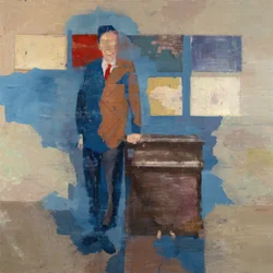 Marcel Broodthaers 16, 2022 (olaj, vászon)