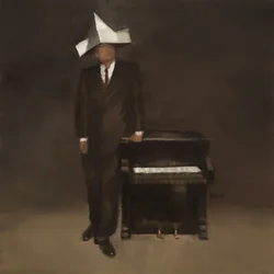 Marcel Broodthaers 21, 2024 (olaj, vászon)
