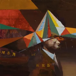 Marcel Broodthaers 24 (Maracatú), 2024 (olaj, vászon)