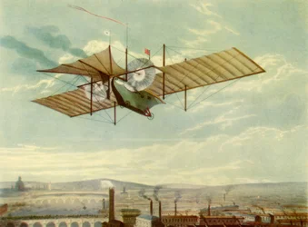 "Henson Ariel képzeletbeli repülése", 1843, 1944.