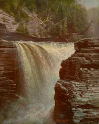 Trenton Falls Near Utica, New York 1873 (Olaj, vászon)