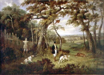 Fácánlövés (olaj, vászon)