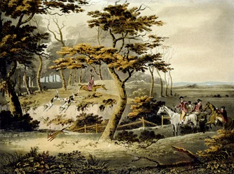 Délután, Rókavadászat, metszett J.H. Clarke és F. Jeakes