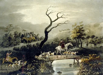 Éjszaka, Rókavadászat, metszett J.H. Clarke és F. Jeakes