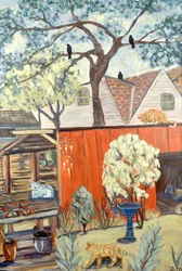 Backyard Jungle, 2019 (akril vászonra)