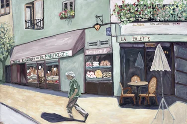 Cafe Corner, 2017 (akril, vászon)