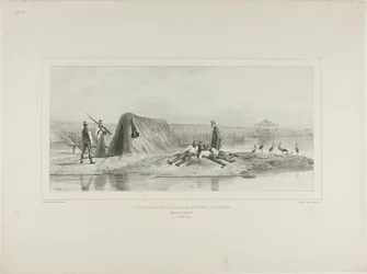 A magyar katonai telepek őrhelye, Duna bal part, 1837. július 7.