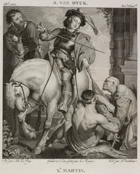 Denis-Sébastien Leroy, Le Rouge és Dambrun - Szent Márton, Antoine van Dyck után - 1802-1815