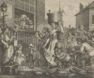 A feldühödött zenész, kb. 1800.