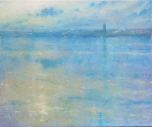 Stockholm Skyline, Riddarfjärden, 2016 (Olaj, vászon)