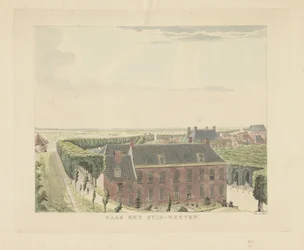 Kilátás a városfalra Nijmegentől délnyugatra Délnyugatra (cím a tárgyon) Kilátás Nijmegen városára (sorozat címe) Gelderland panoráma vagy körkép a nymegeni kilátó életéből (sorozat címe)