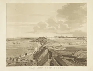Kilátás a tájra Nijmegentől délkeletre Délkeletre (cím a tárgyon) Nijmegen városának látnivalói (sorozat címe) Geldersch-panoráma vagy körkép az életről a nymegeni kilátón (sorozat címe)