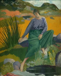 Lyndra a medence mellett