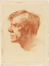 John Fothergill portréja, 1907 körüli (szangvinikus papír)