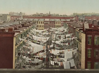 Egy hétfői mosás, New York, 1900 körül