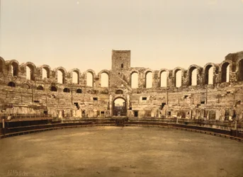 Arena, Arles, Franciaország, Photochrome Print, 1900 körül