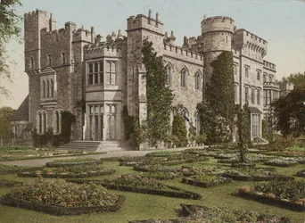 Hawarden kastély, 1900 körül (fotomechanikus nyomat)