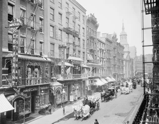 Mott Street, Chinatown, New York, 1905 körül (f/w fotó)