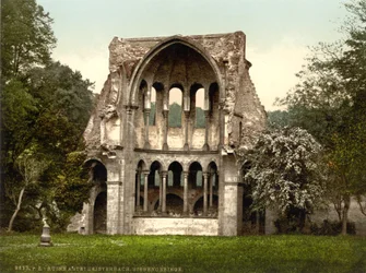 A Heisterbach-apátság romjai, Észak-Rajna-Vesztfália, Németország, 1900 körül